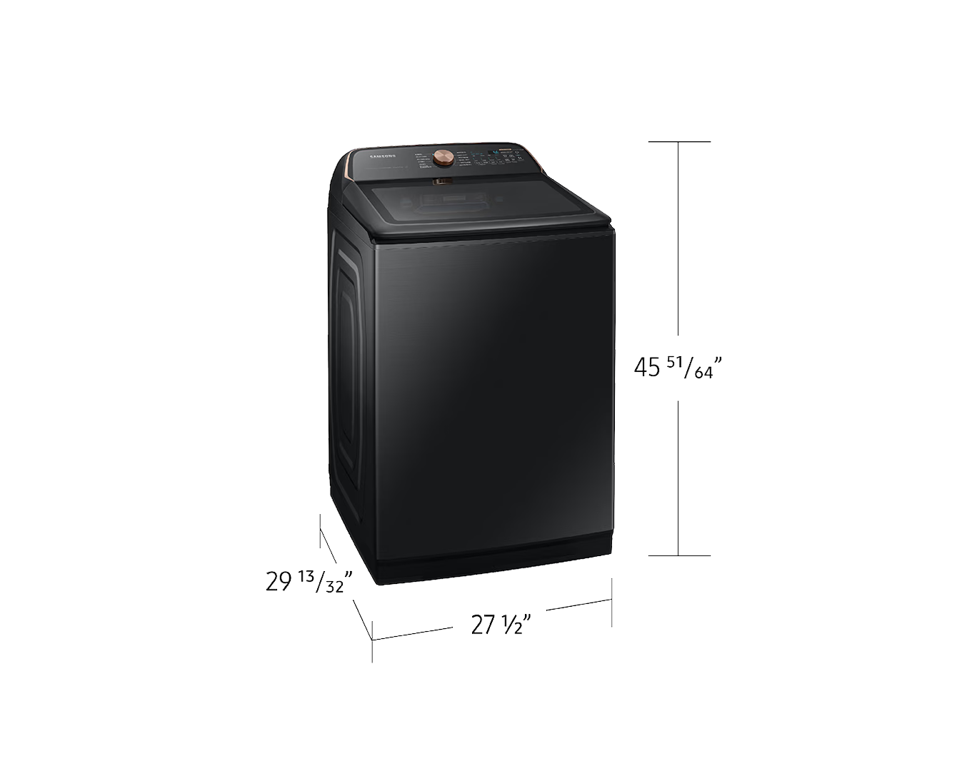 Laveuse à chargement vertical Distributeur automatique | Solution Soins pour animaux 6,2 pi³  Acier inoxydable noir