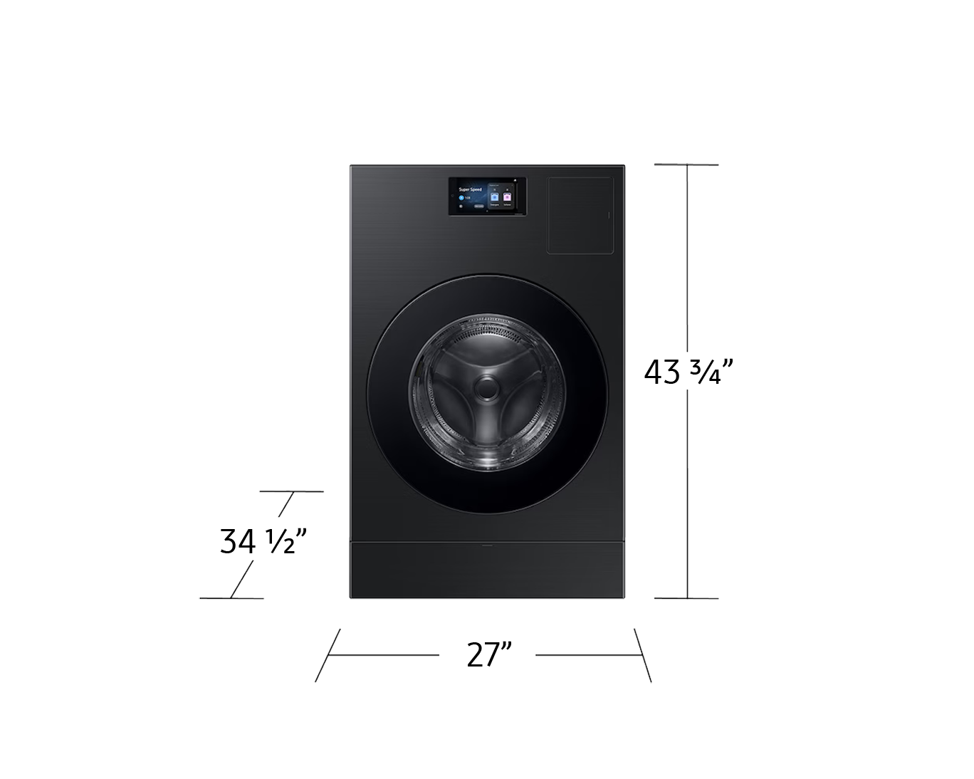 Laveuse-sécheuse Bespoke  AI Tout-en- un | Ventilé + 6,1 pi³ Noir