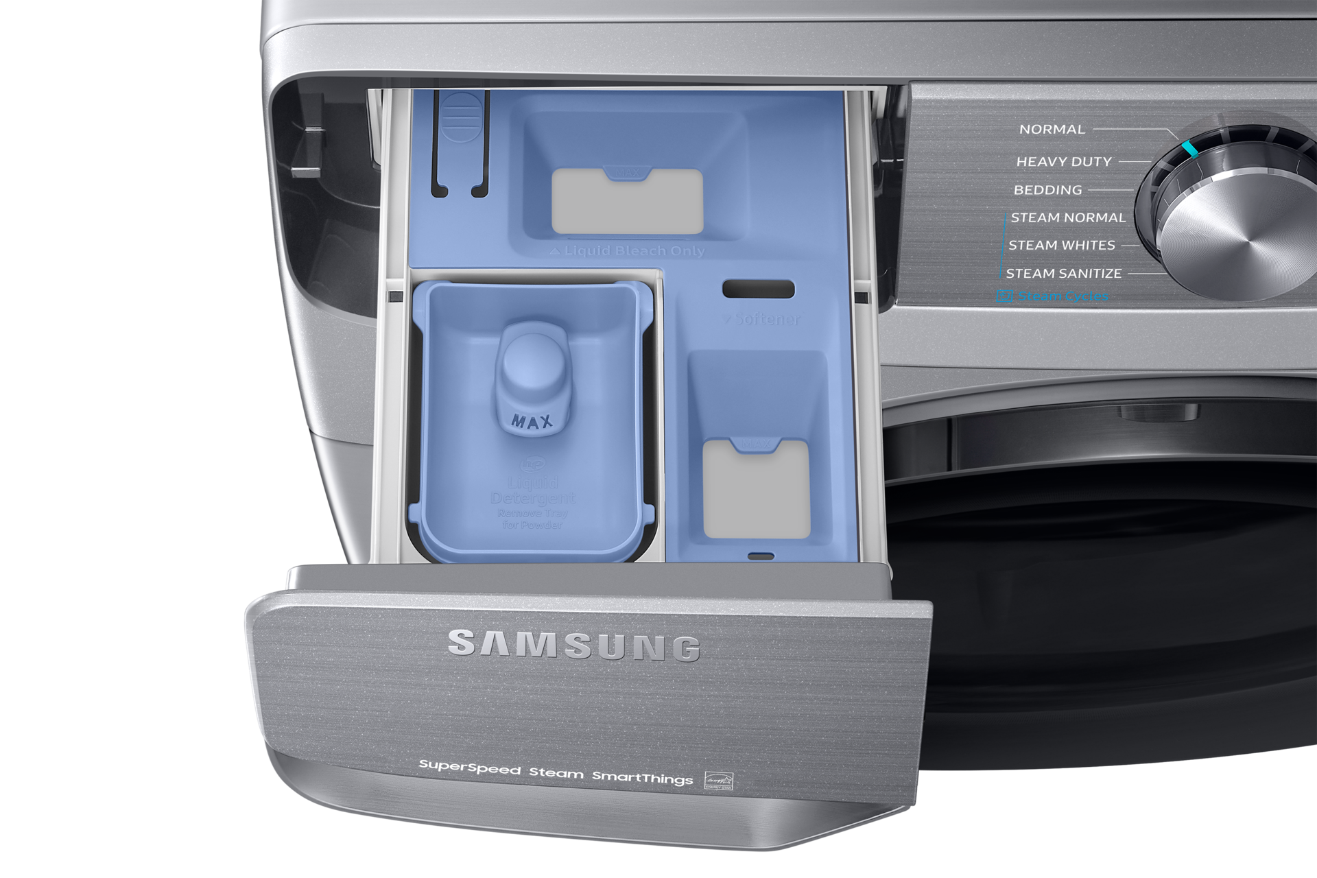 WF6000R Detergent-Drawer-Detail Gray 