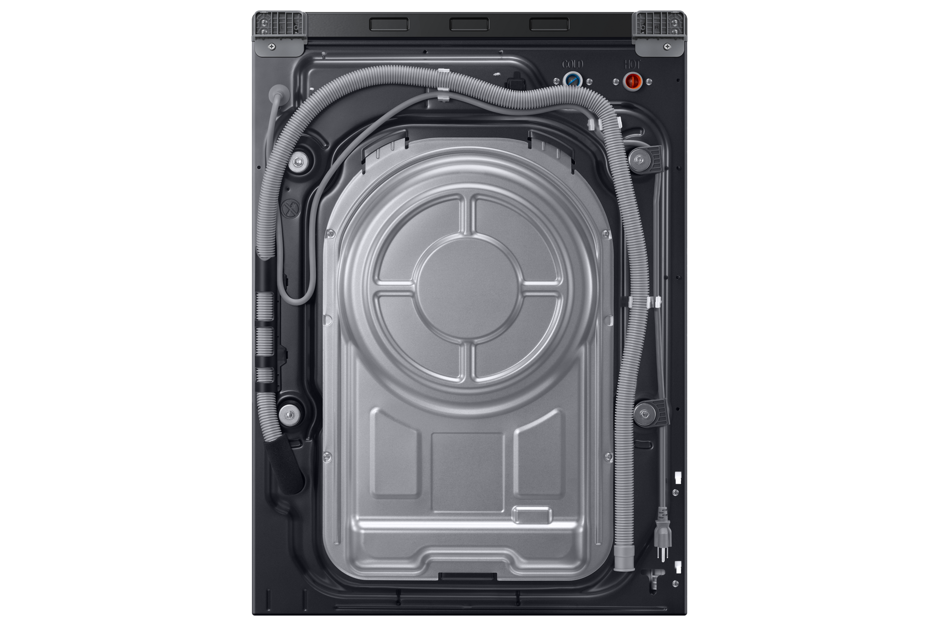 Laundry with AI Control and AI Energy Mode Back Black 