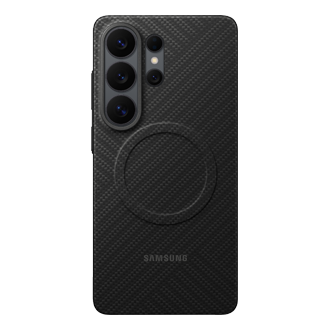 Galaxy S26 Ultra Carbon Magnet Case Front Black 