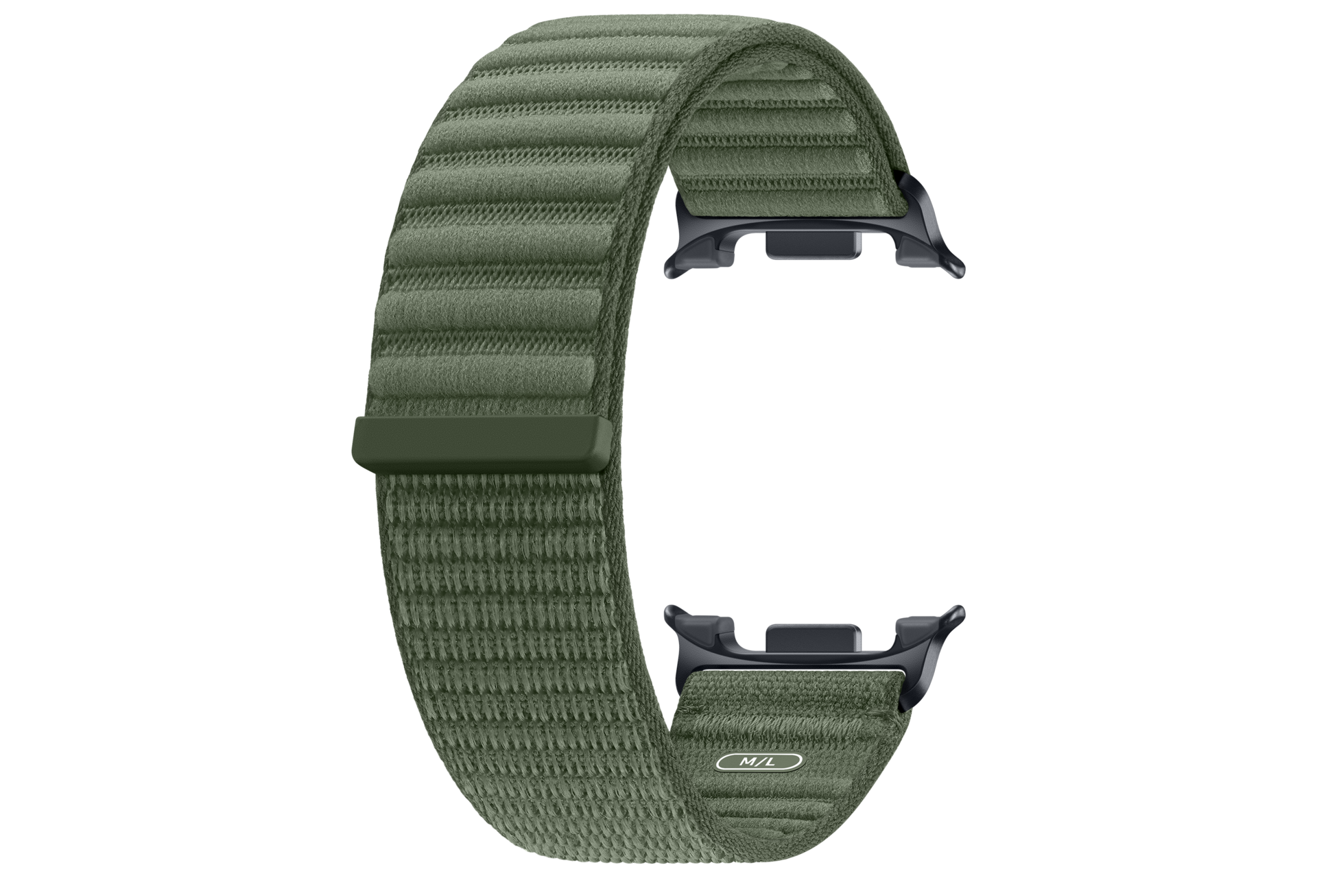 Fabric Band (M/L) for Galaxy Watch9 (Watch8) Back-Perspective Olive 