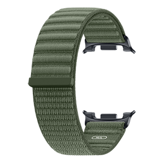 Fabric Band (M/L) for Galaxy Watch9 (Watch8) Back-Perspective Olive 