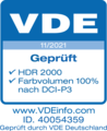 Zertifiziert vom Verband der Elektrotechnik Elektronik Informationstechnik e. V. (VDE), mehr unter: VDEinfo.com, ID. 40054359, Modelle: QN9xB (55"/65"/75"/85").