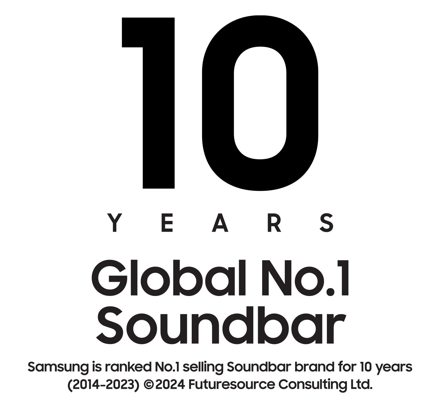 10 Years Global No.1 Brand, Samsung Soundbars