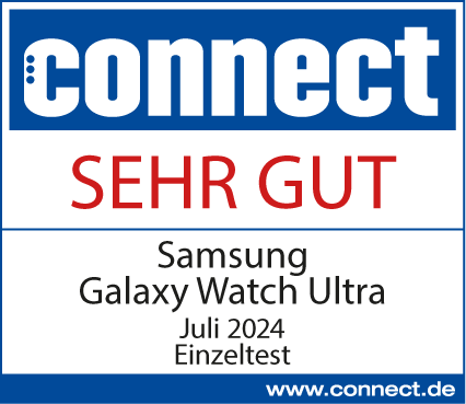 Connect, sehr gut, veröffentlicht am 25.07.2024 unter http://connect.de, Samsung Galaxy Watch Ultra, Einzeltest.