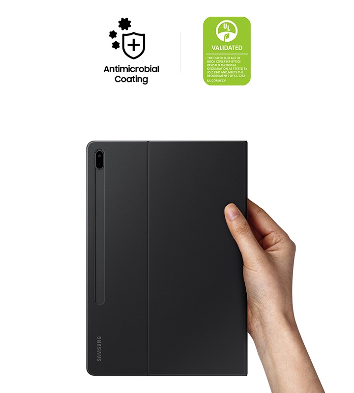 Galaxy Tab S7+ | Tab S7 FE Book Cover black | Samsung Schweiz