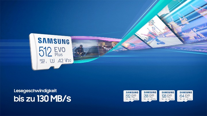 EVO Plus microSD Karte (SD Adapter) MB-MC512KA/EU | Samsung Schweiz