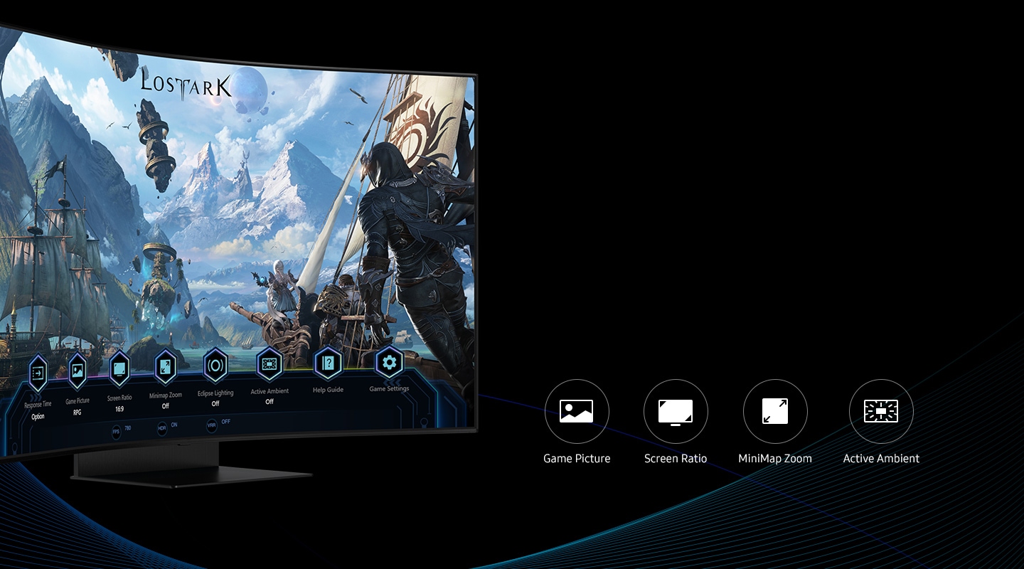 passender Preis Samsung Odyssey ARK Monitor Zoll) 139,7cm Gaming @ (55 Curved Smart