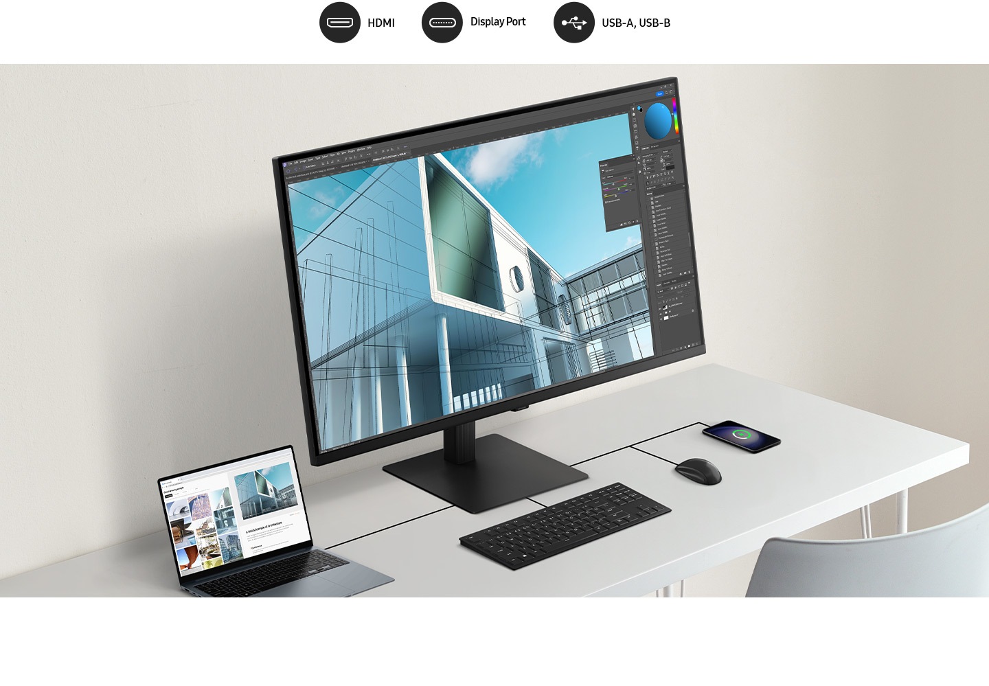 Samsung ViewFinity S8 S80D UHD Monitor 37 inch