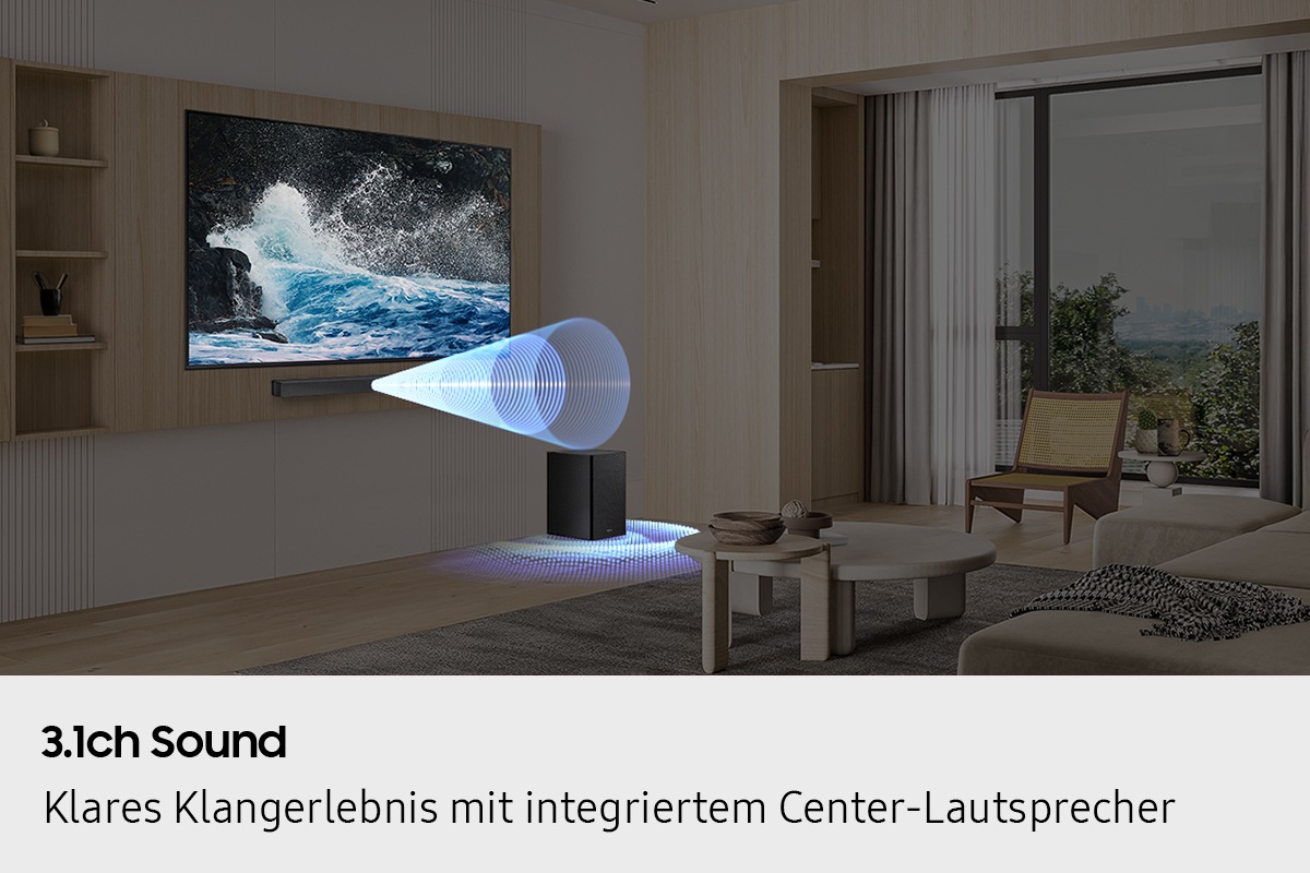 B-Serie 3.1-Kanal Soundbar HW-B650F mit Subwoofer (2025) Black