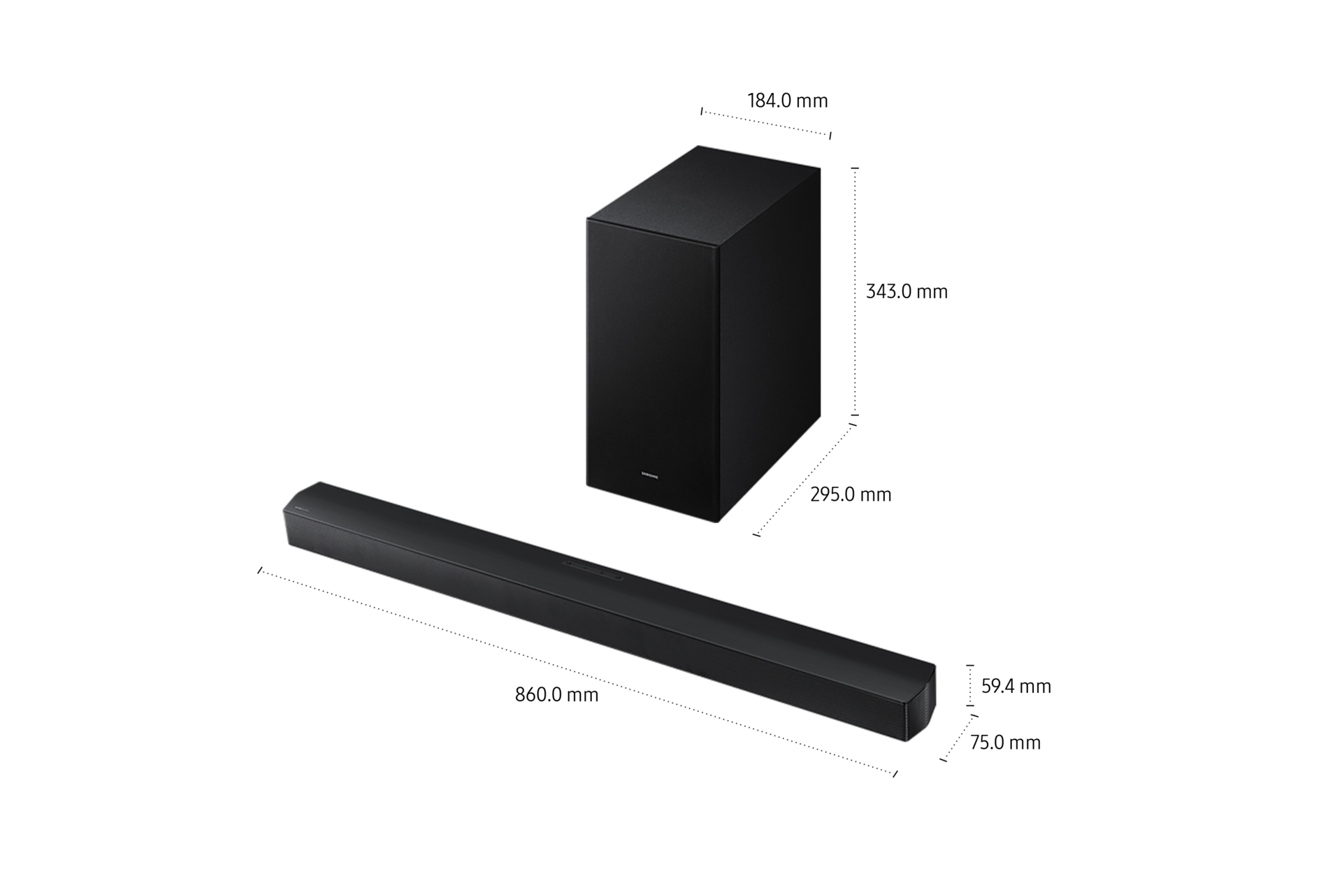 B-Serie 3.1-Kanal Soundbar HW-B650F mit Subwoofer (2025) Black