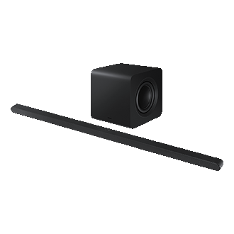 Seitenansicht der Soundbar S800D. 