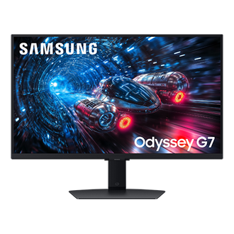 27" Odyssey G7 G70F 4K 180Hz / FHD 360Hz Gaming Monitor Front2 Black 
