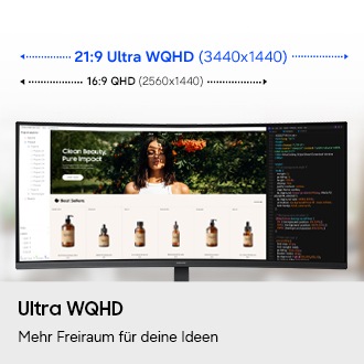 34“ ViewFinity S55GH UWQHD Tilt2 Black 