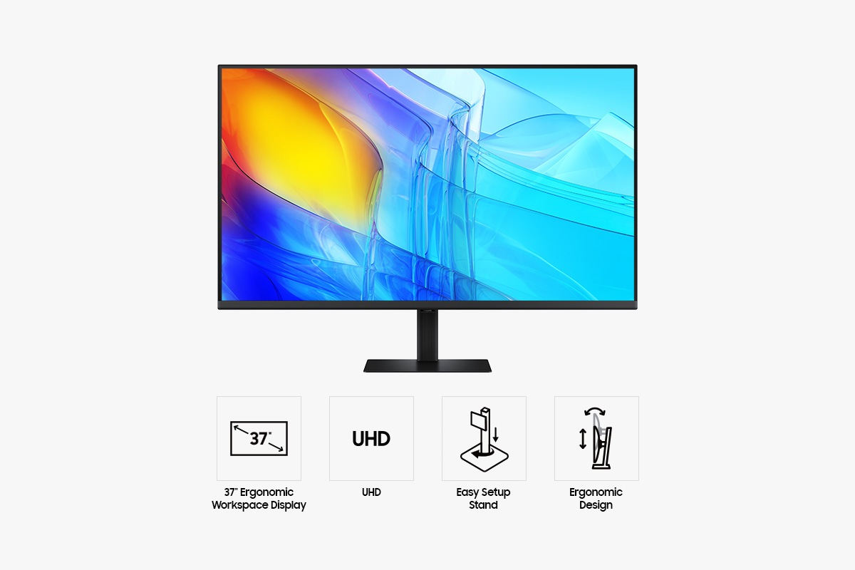 37" ViewFinity S8 S80D UHD Monitor Black