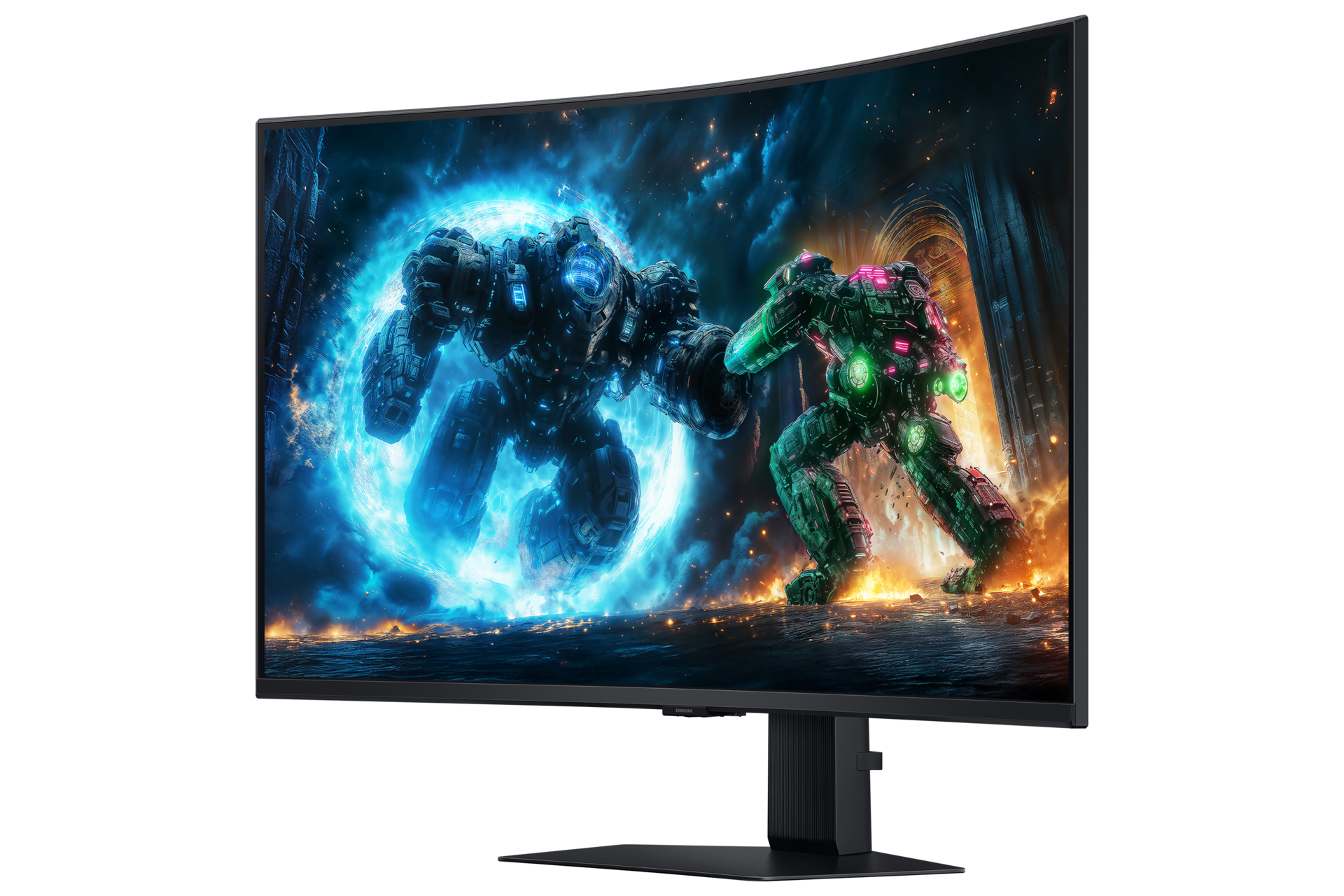 37" Odyssey G7 G75F 4K 165Hz Gaming Monitor R-Perspective Black 