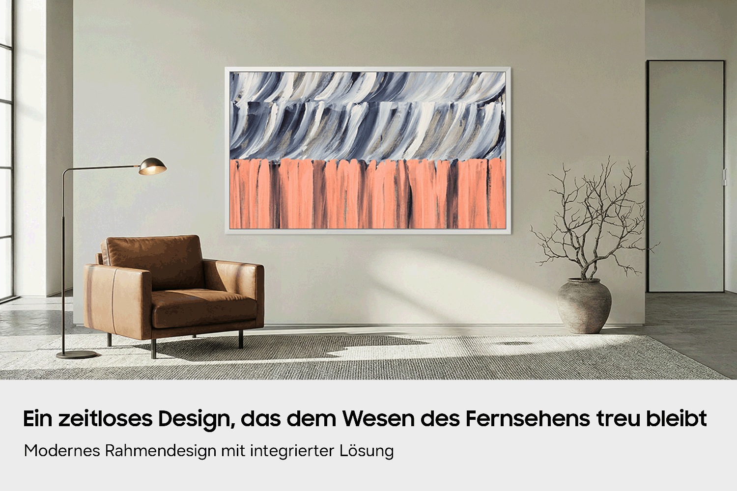 Es wird eine Szene aus einem Fussballspiel gezeigt, überlagert von KI-Funktionen wie Copilot, Generative Wallpaper und AI Mode. 