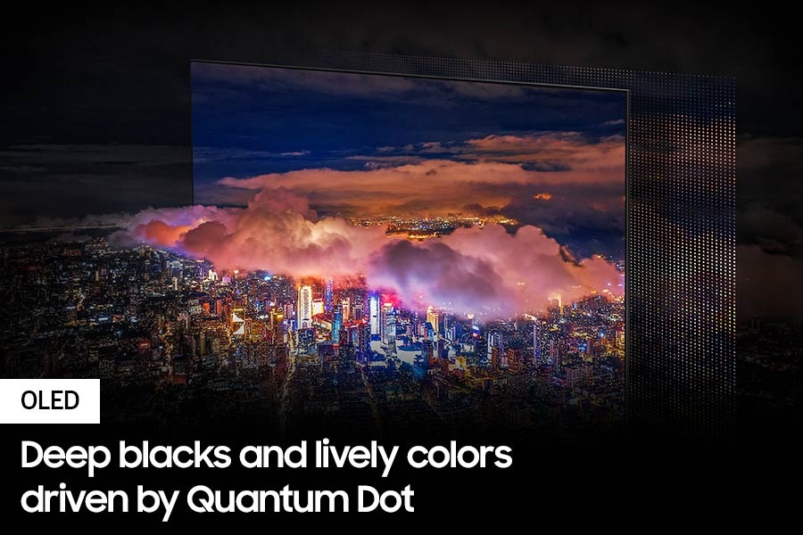 Feature OLED city full of lights