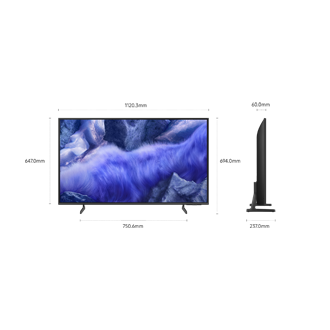 65" QLED QEF1 4K Vision AI Smart TV (2025) Titanium Gray