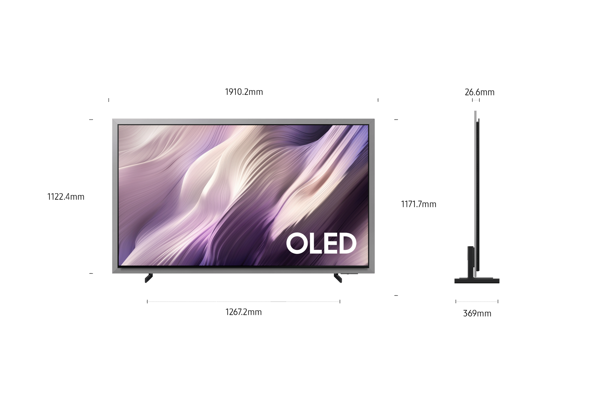 65" OLED S99H 4K Samsung Vision AI Smart TV (2026) Silver