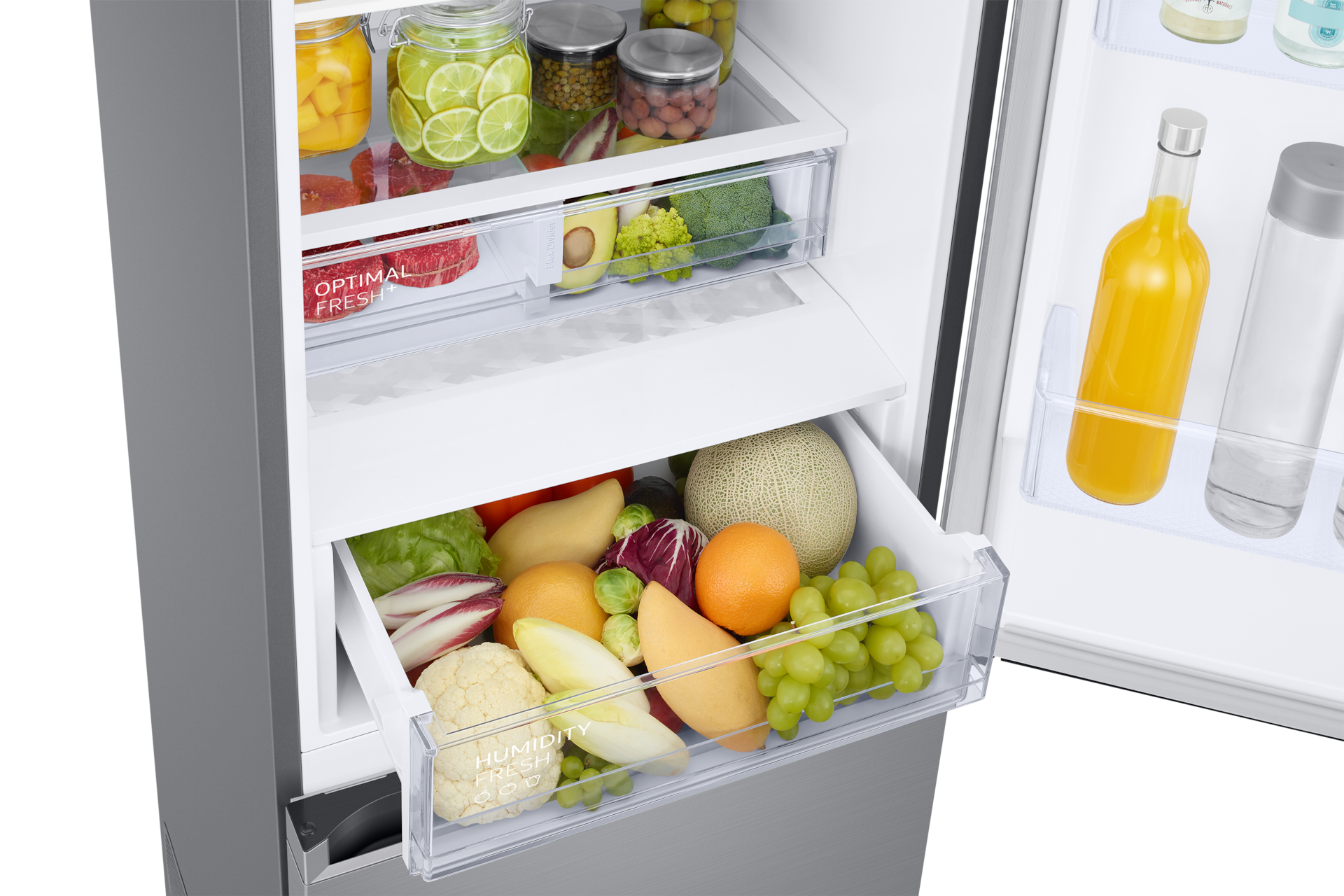 Bottom Mount Freezer with SmartThings AI energy mode and Twin Cooling Detail-2Temp-Zone3 Silver 