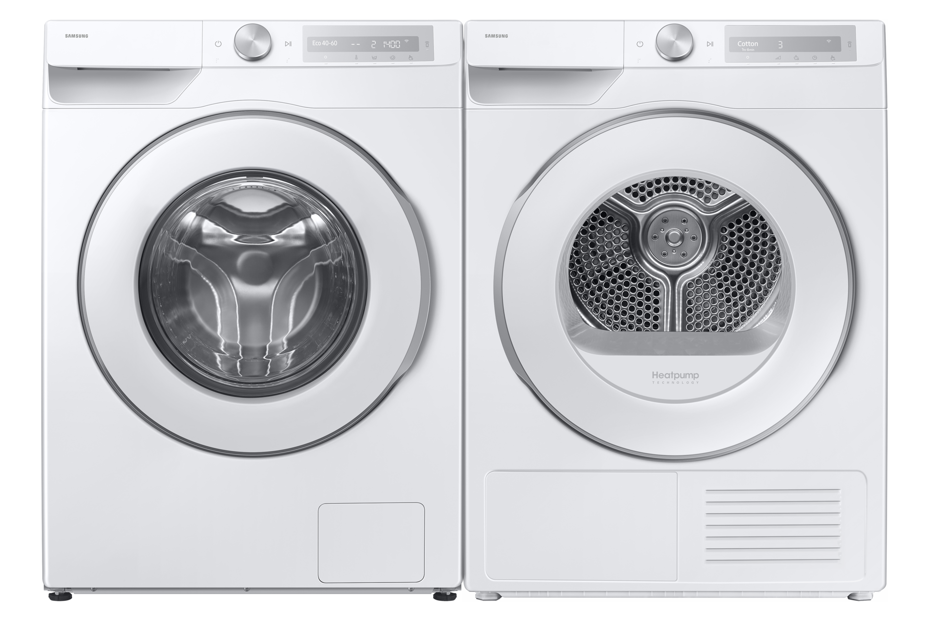 11kg WW6400D Front load Washer with SmartThings AI Energy Mode and A-10% Extra Energy Efficiency Front-Set1 White 