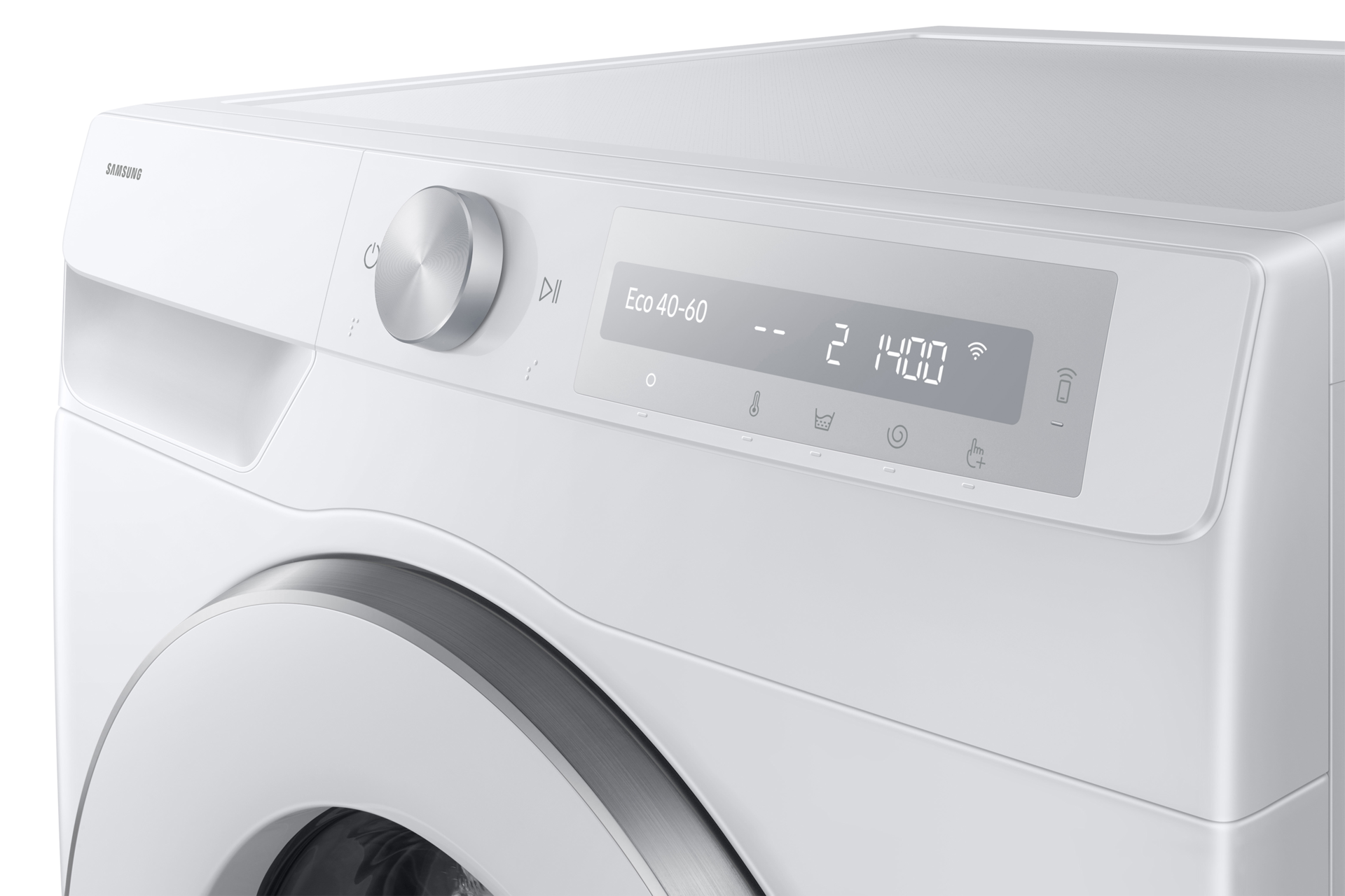 11kg WW6400D Front load Washer with SmartThings AI Energy Mode and A-10% Extra Energy Efficiency Panel-Control1 White 