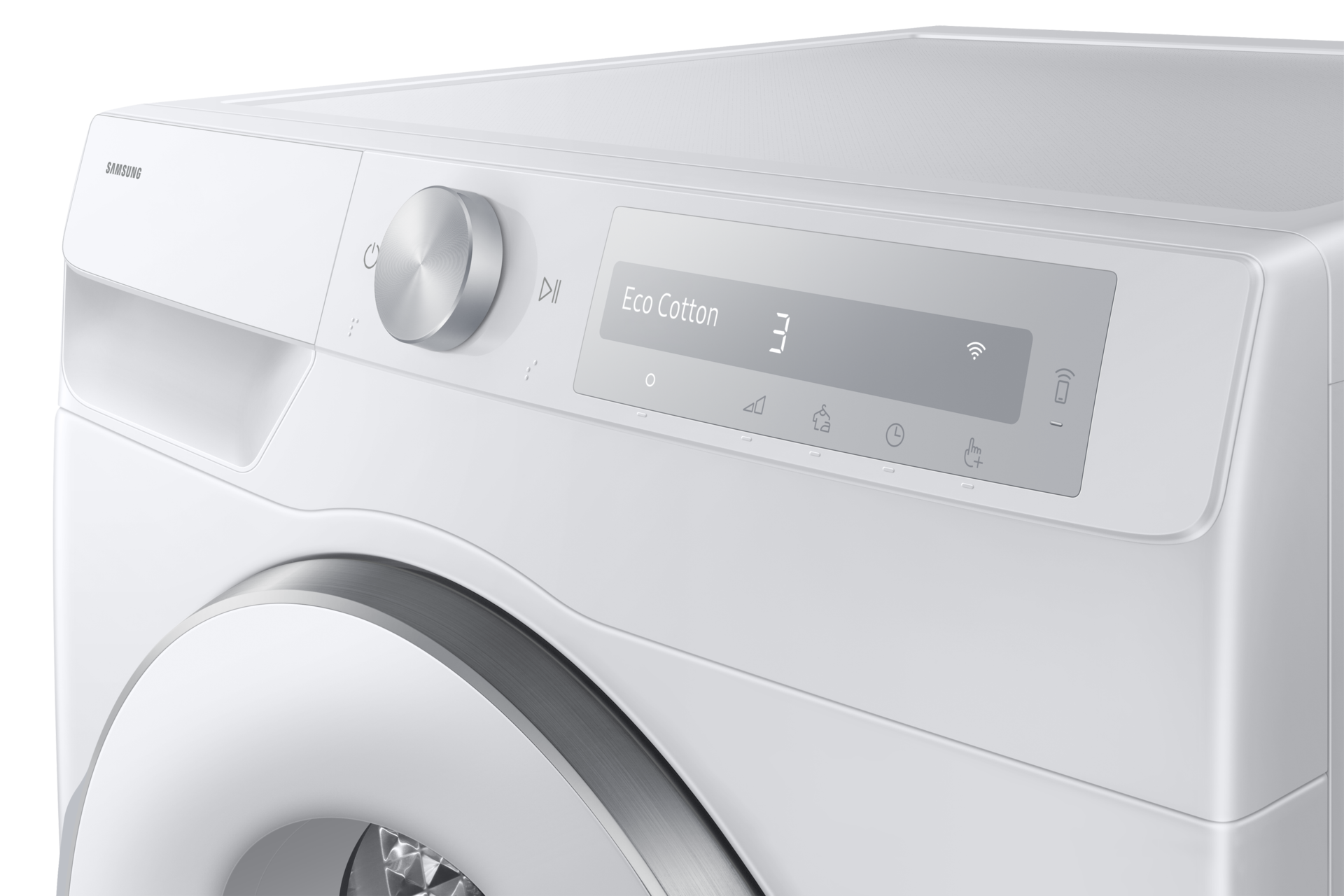 DV6000D Dryer with A Energy Efficiency Rating and AI Dry+ Panel-Control1 White 
