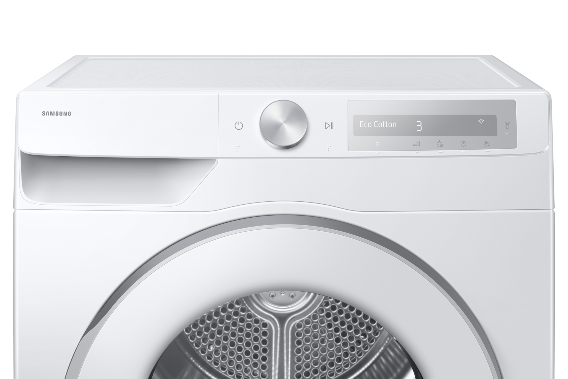 DV6000D Dryer with A Energy Efficiency Rating and AI Dry+ Panel-Control2 White 