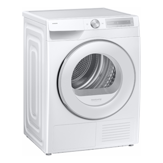 DV6000D Dryer with A Energy Efficiency Rating and AI Dry+ L-Perspective White 
