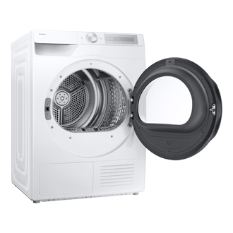DV6000D Dryer with A Energy Efficiency Rating and AI Dry+ L-Perspective-Open White 