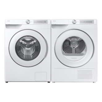 DV6000D Dryer with A Energy Efficiency Rating and AI Dry+ Front-Set1 White 