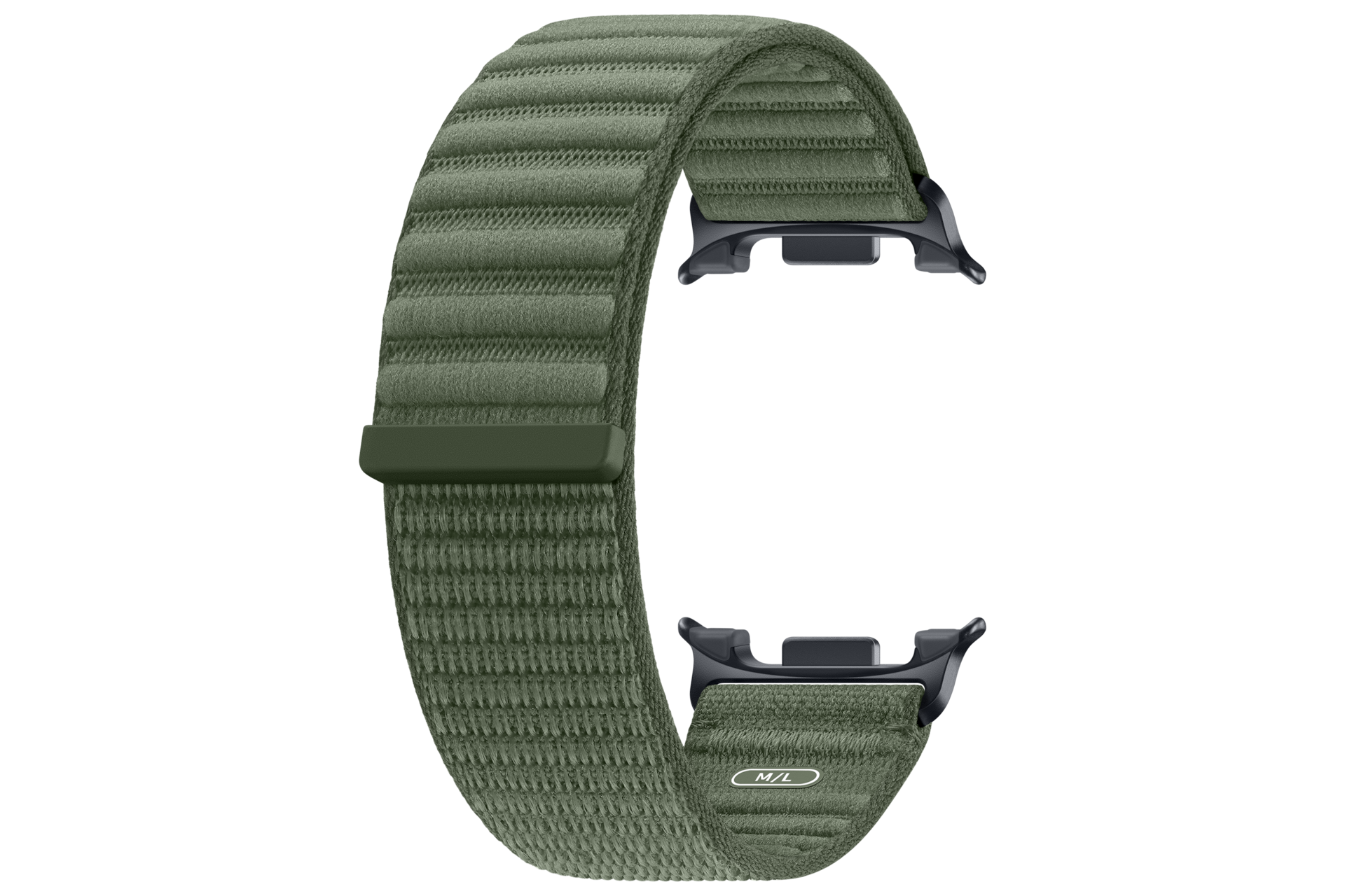 Fabric Band (M/L) for Galaxy Watch9 (Watch8) Back-Perspective Olive 
