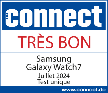 Connect, très bien, publié le 25.07.2024 sous http://connect.de, Samung Galaxy Watch7, test individuel.