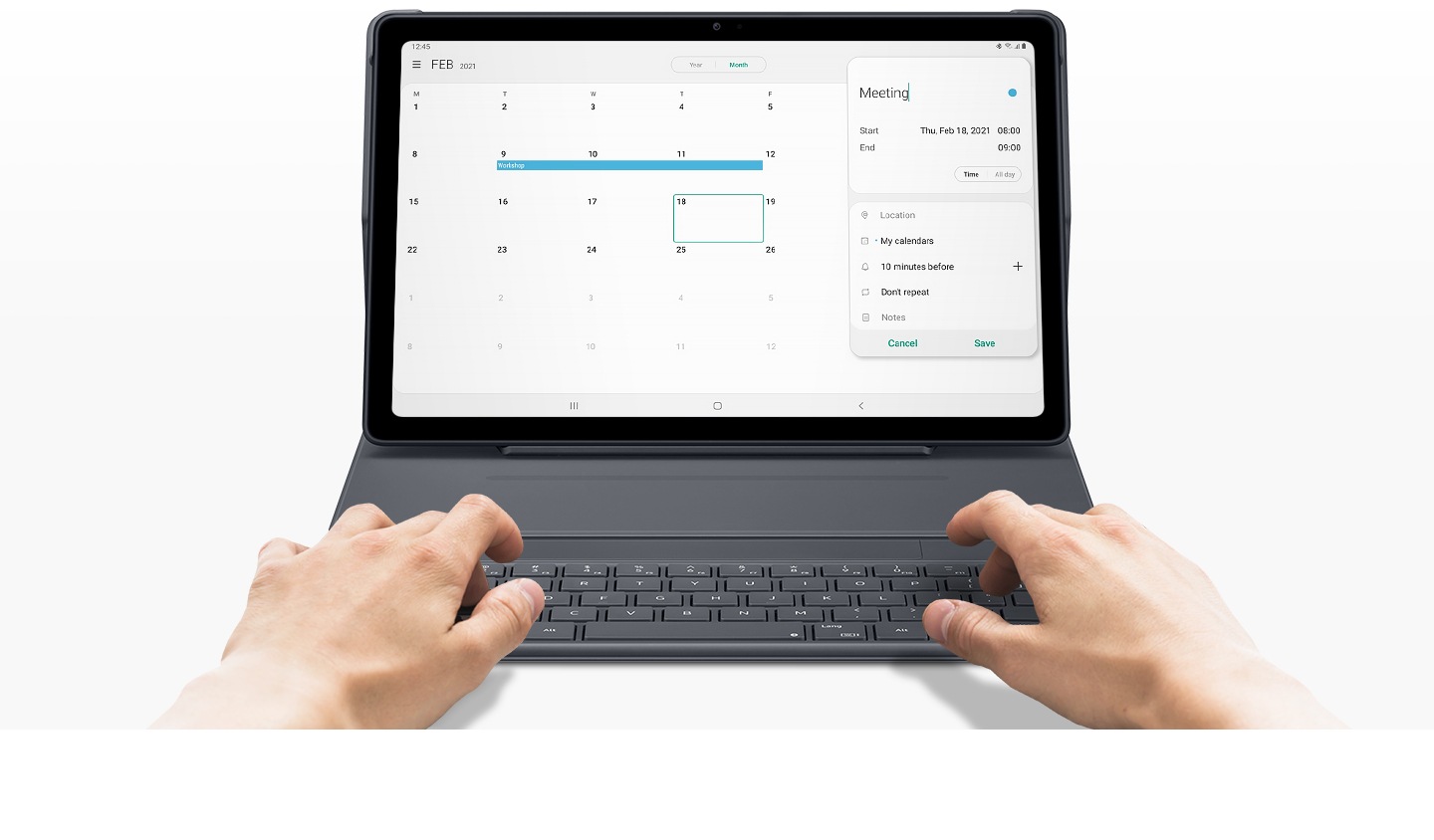 Galaxy Tab A7 Book Cover Keyboard prix tunisie