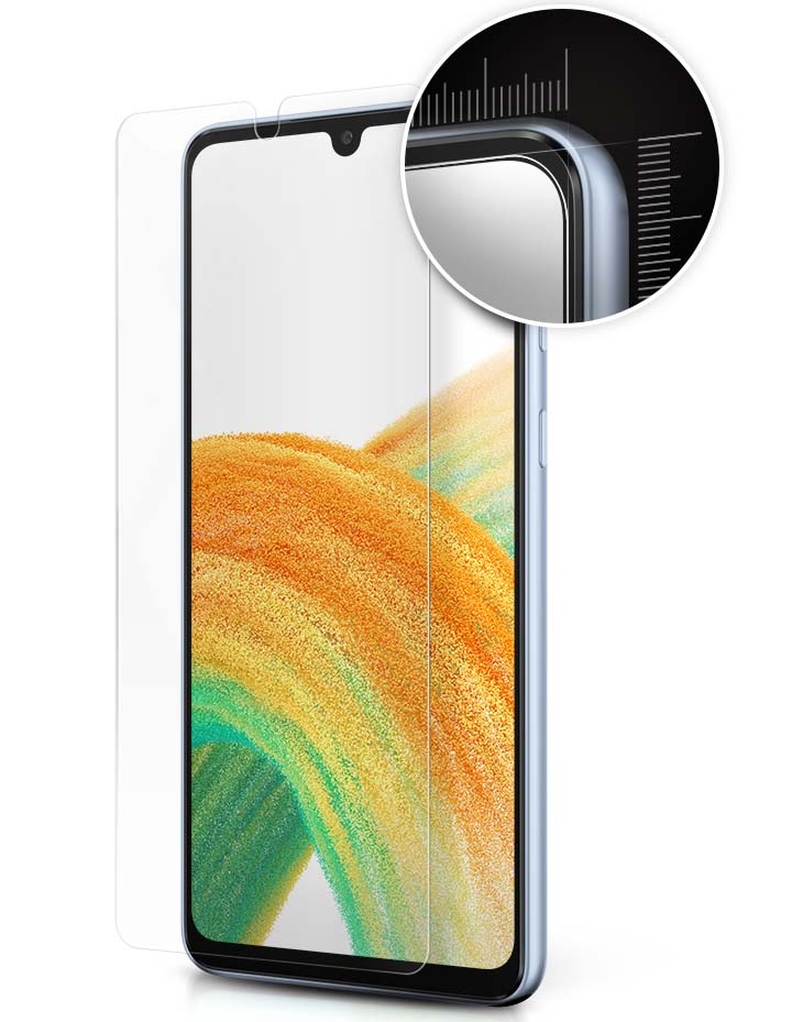 Film de Protection Ecran Samsung Galaxy A33 5G 6.4 pouces - Incassable -  Anticasse et Antirayure - Traitement Anti Microbe Intégré