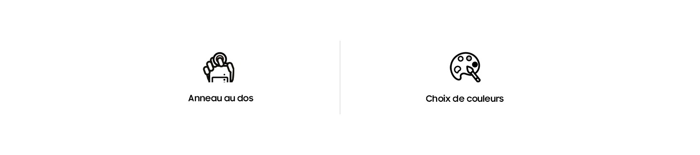 Anneau au dos, Choix de couleurs