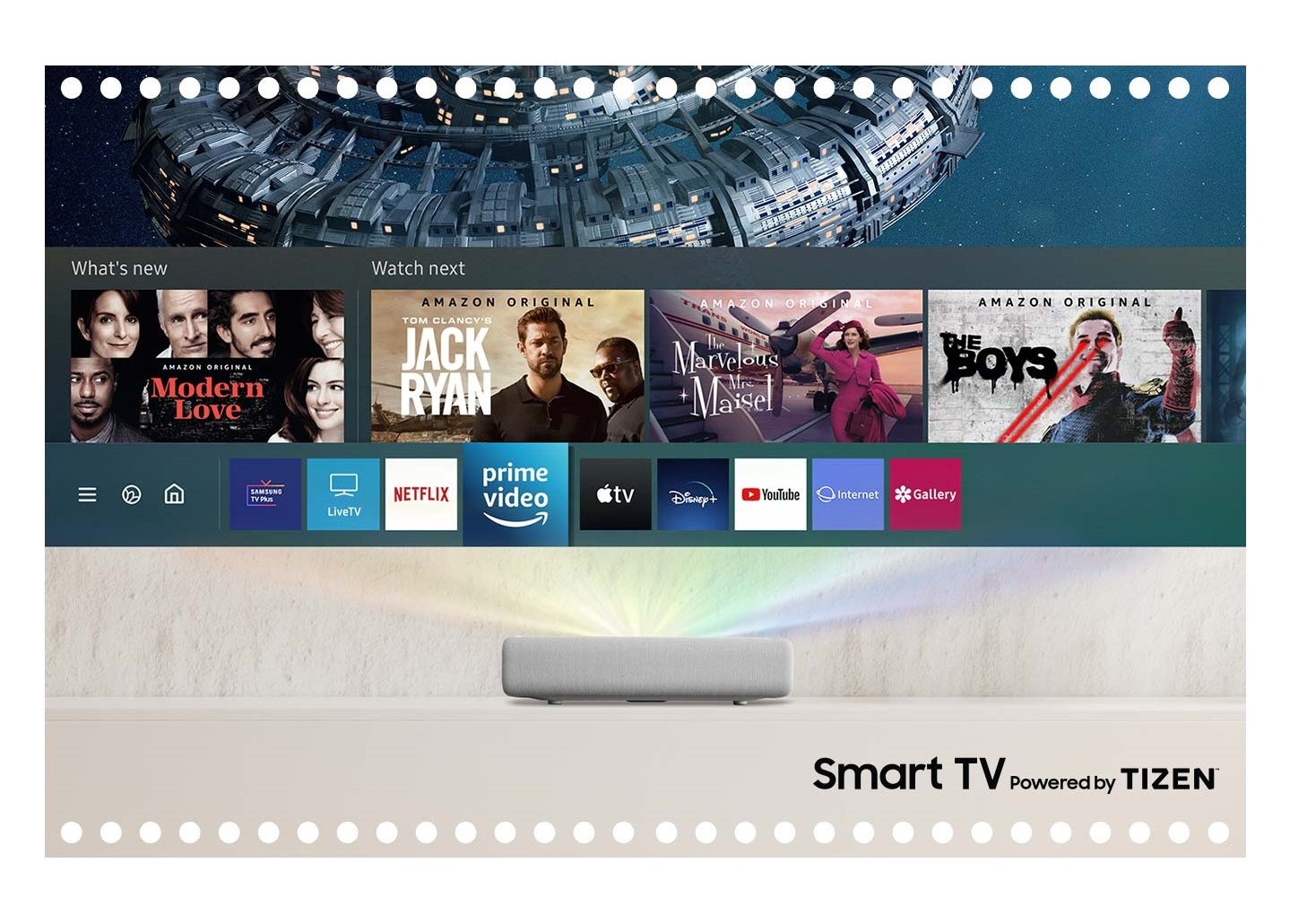 Experiência de TV inteligente