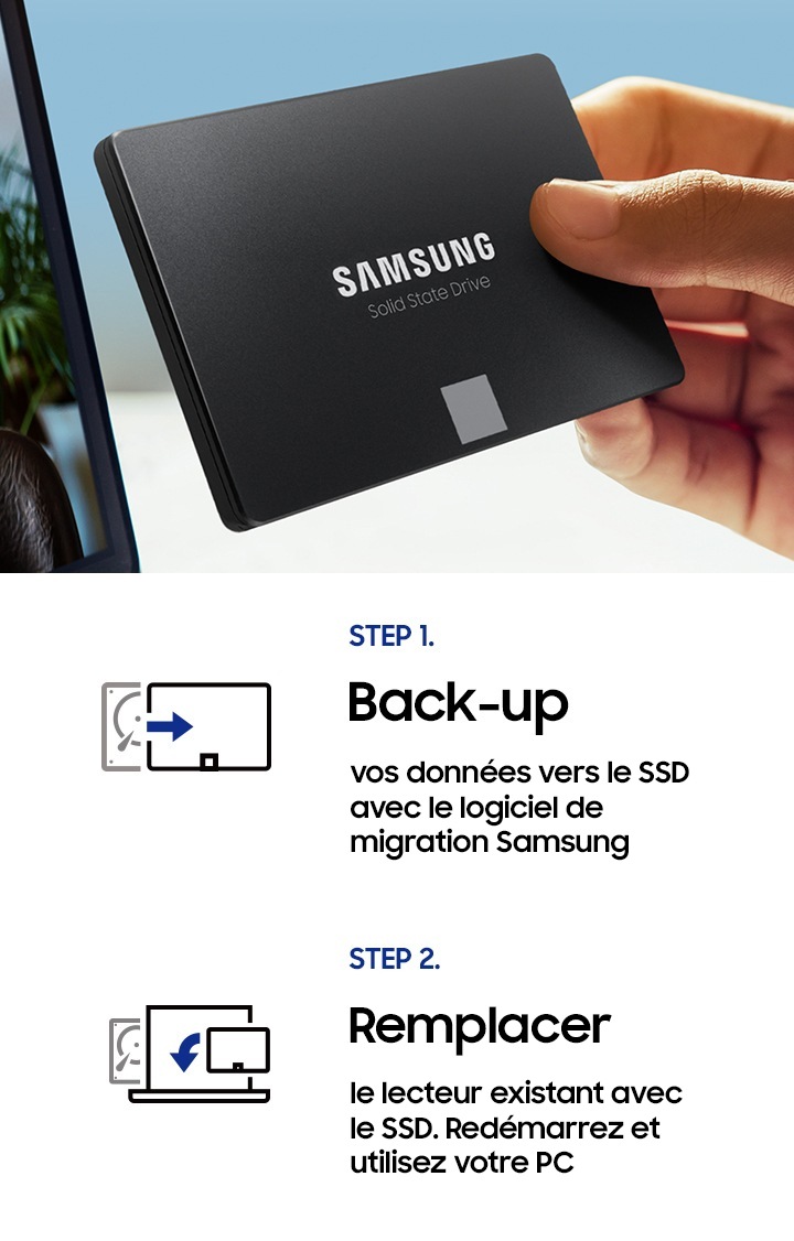 SSD 2To Samsung 870 QVO MZ-77Q2T0BW SATA 560Mo/s 530Mo/s
