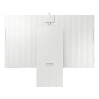 Face arrière du Samsung Smart Monitor M80D avec la webcam Slimfit.