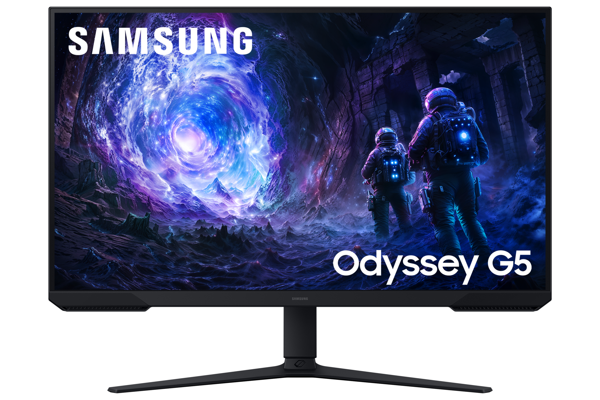 27"/32" Odyssey G5 G51F QHD 180Hz Gaming Monitor Front2 Black 