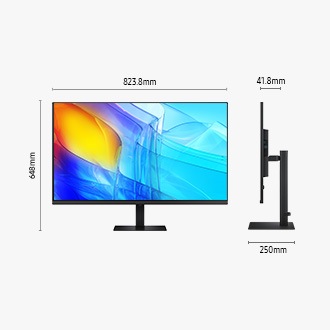 37" ViewFinity S8 S80D UHD Monitor Black