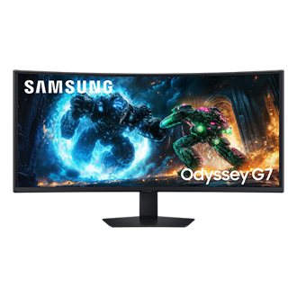 40" Odyssey G7 G75F WUHD 180Hz Gaming Monitor Front2 Black 