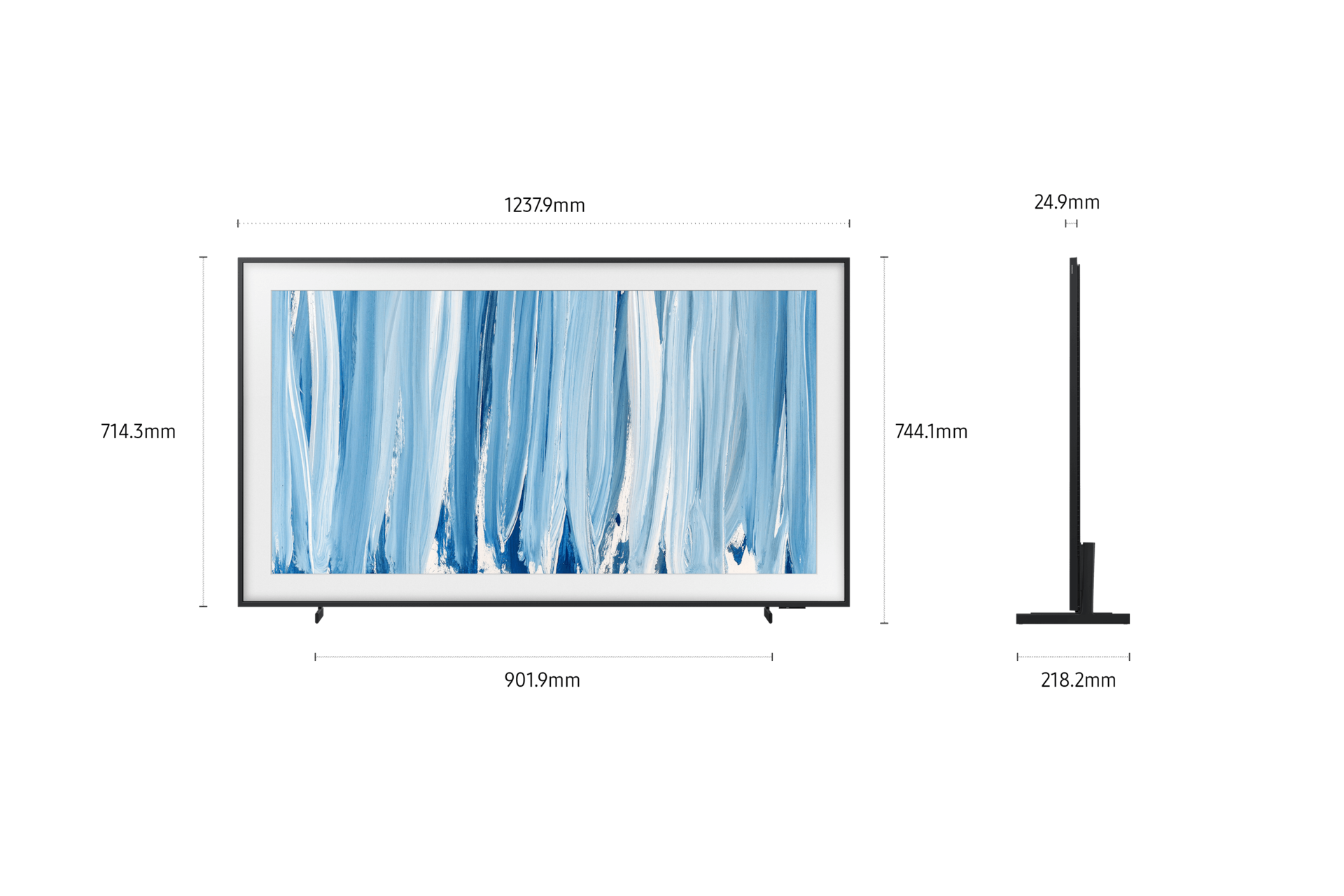 {size"} The Frame Pro LS03HW 4K Samsung Vision AI Smart TV (2026) L-Perspective2 Black Modern Frame Design with Wireleess One Connect