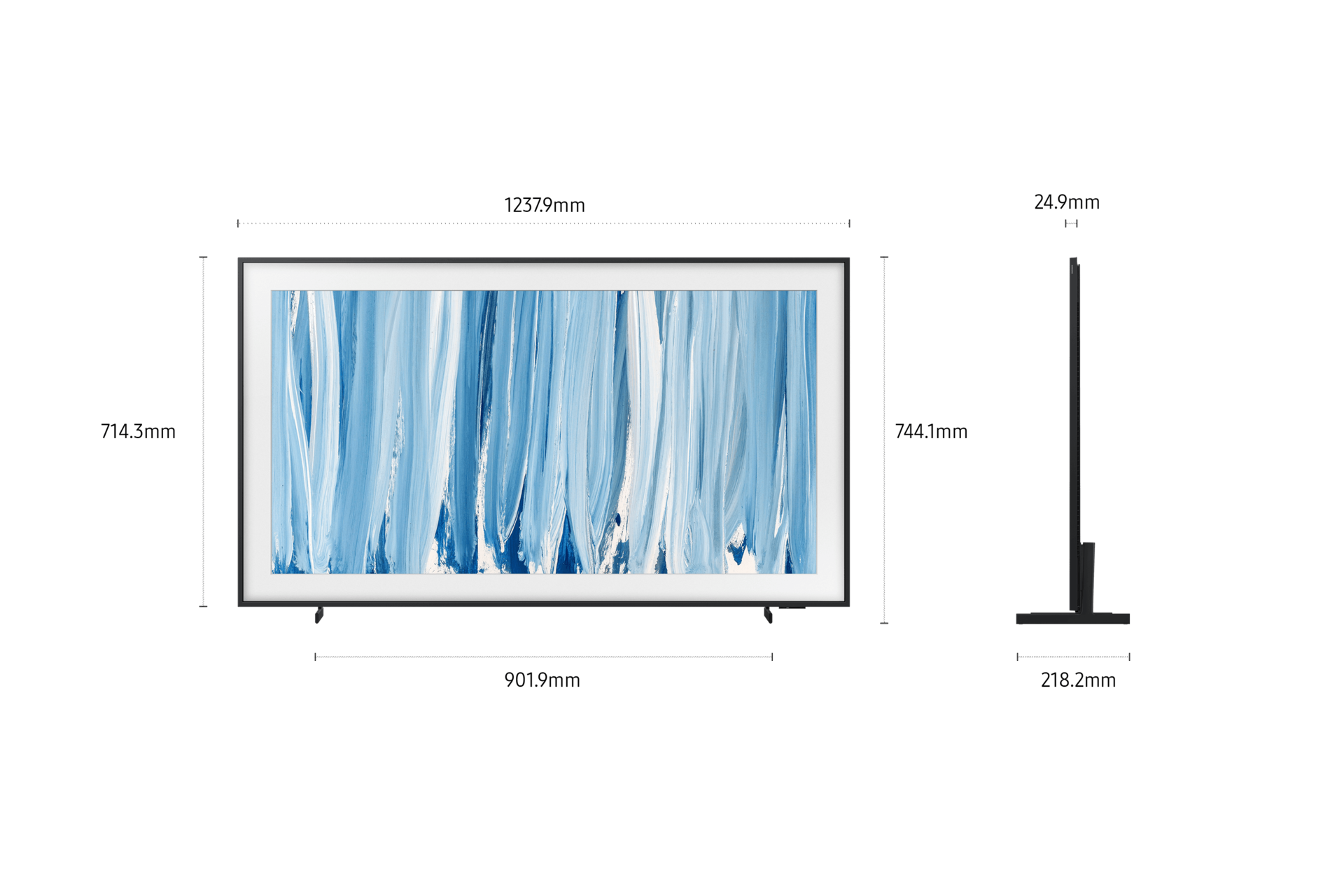 {size"} The Frame Pro LS03HW 4K Samsung Vision AI Smart TV (2026) L-Perspective2 Black Modern Frame Design with Wireleess One Connect