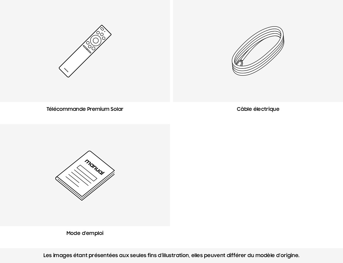 Contenu de la boîte Image du téléviseur Samsung Neo QLED 