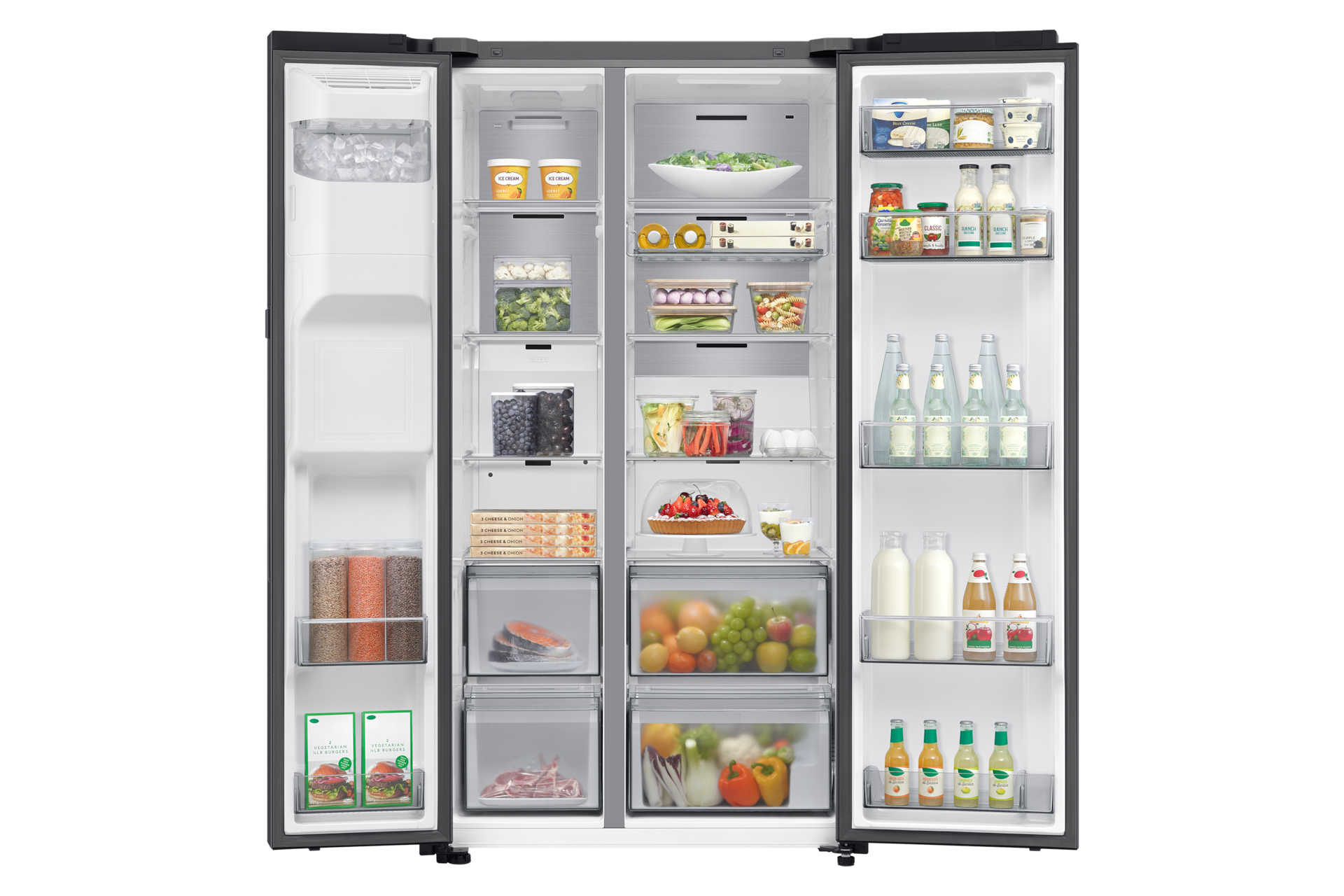 front-open-with-food Black Doi