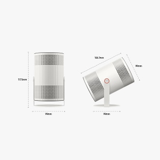 The Freestyle+ Full HD Projecteur portable (2026) Ceramic White