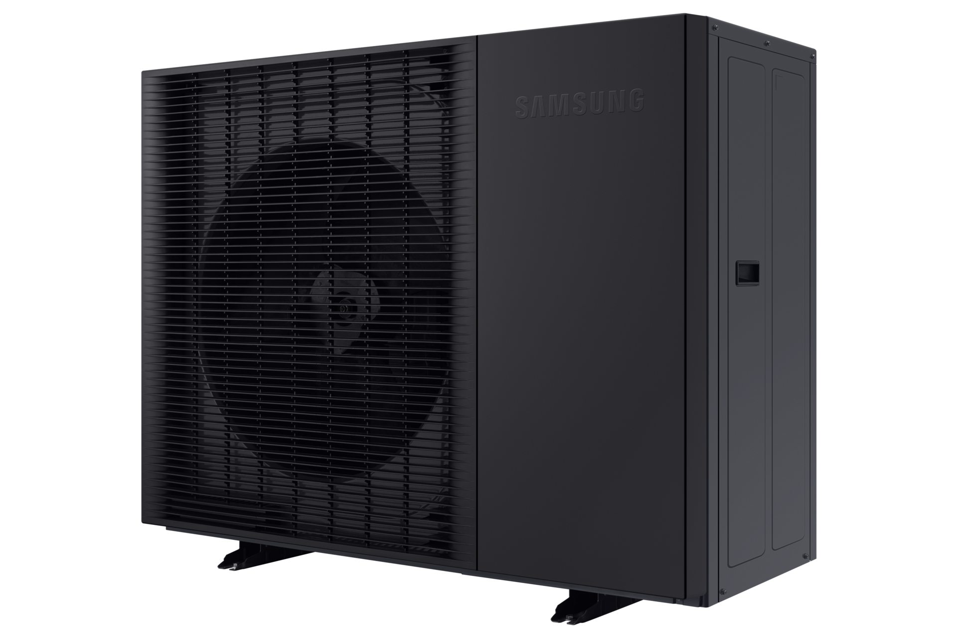 EHS Mono HT Quiet_AE140BXYDGG with Leaving Water Temperature of up to 70°C R-Perspective Black 